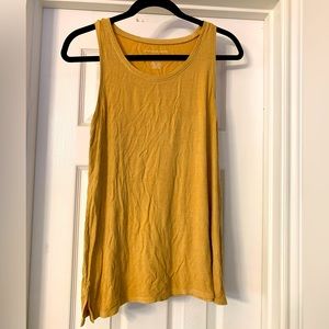 Mustard color ribbed American Eagle tank top